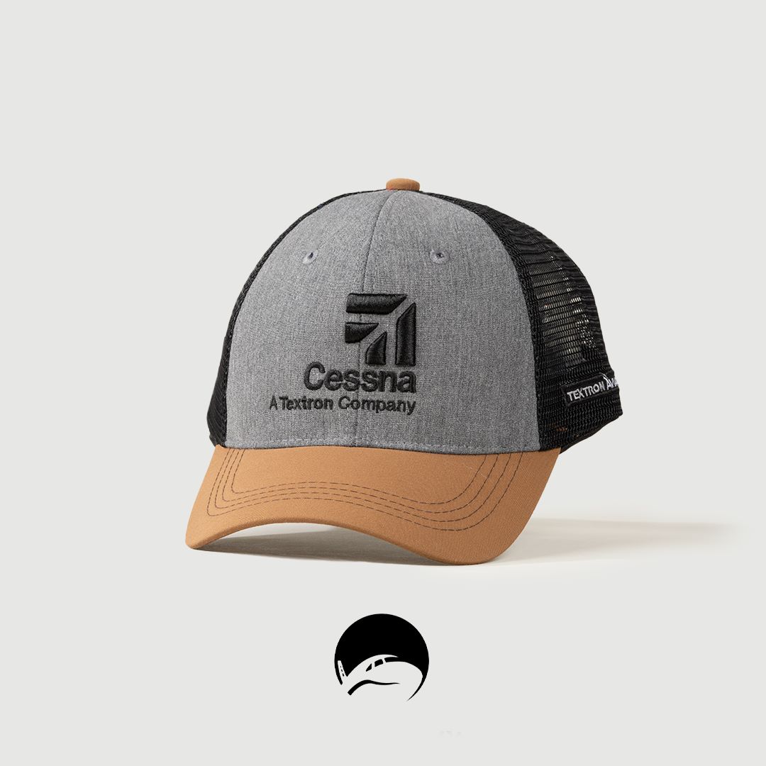 Gorra CESSNA GRIS CON CAFE FLY STORE GT