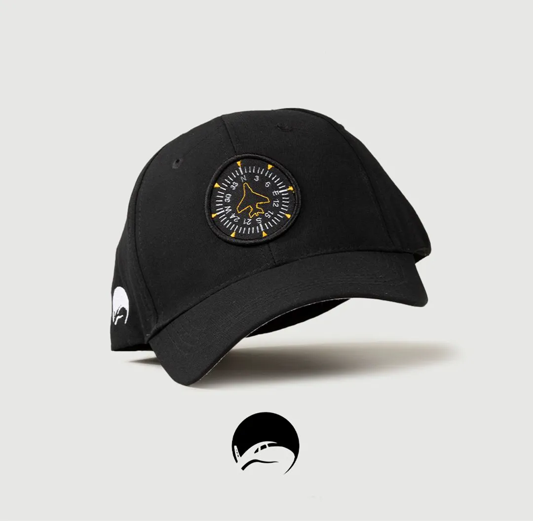 Gorra Negra con blanco Instrumento HSI FLY STORE GT