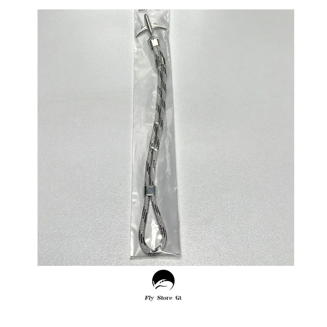 Pulsera negra con blanca (Avion Metal)