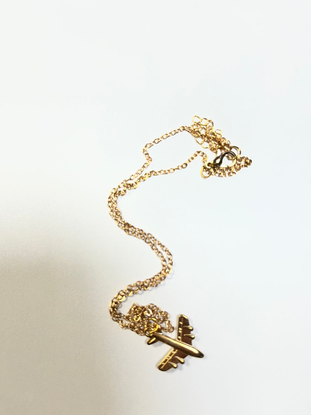 Cadena acero inox avion oro