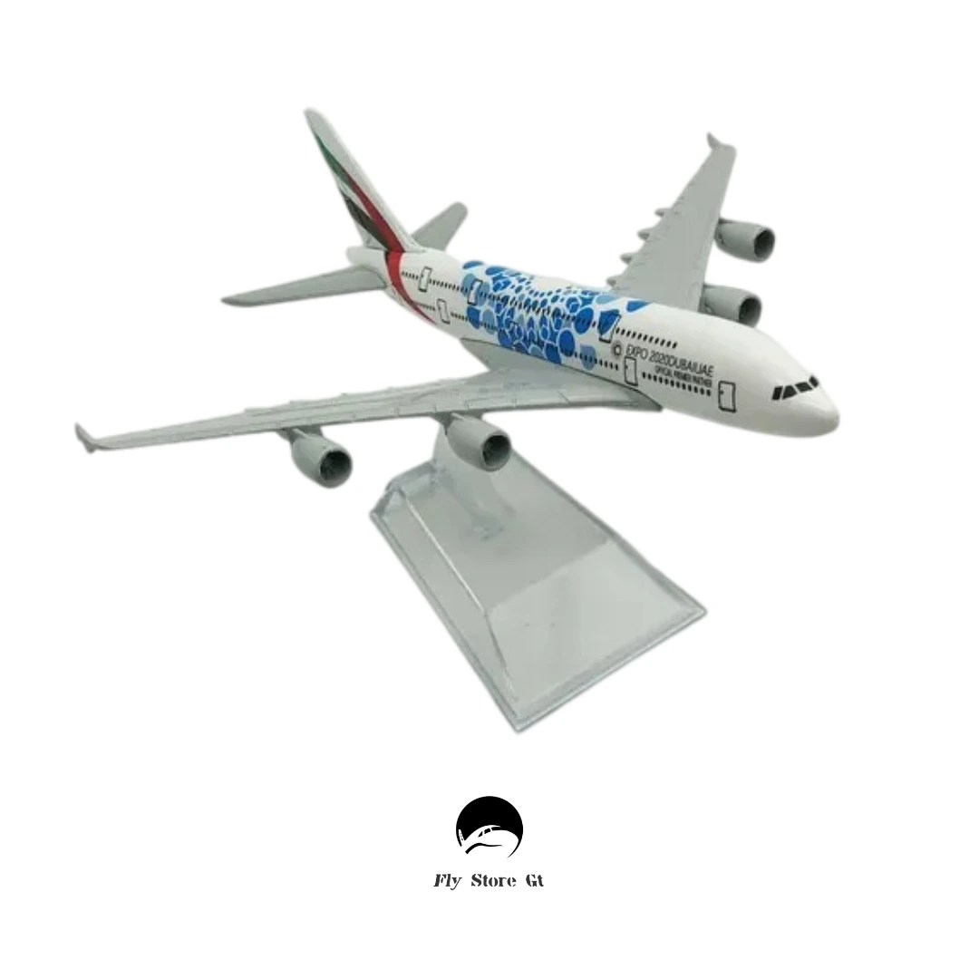Avion escala Emirates A380 EXPO 16 cm